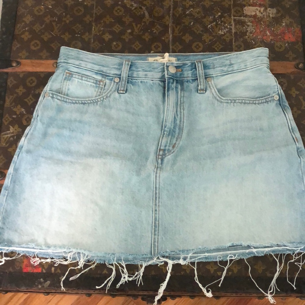 Madewell denim skirt
